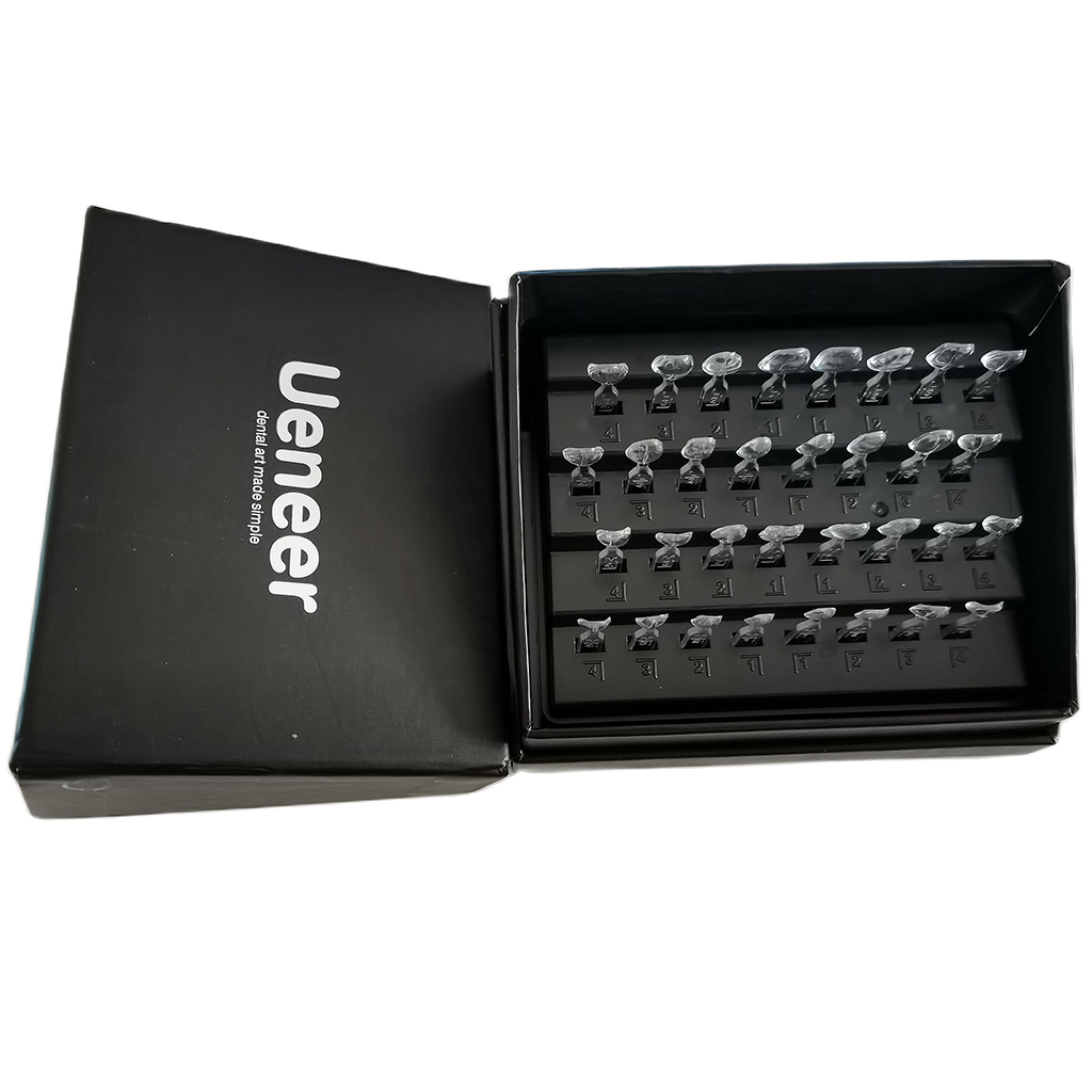 Teeth Whitening Moulds - 32個入り歯科用ベニアモールドセット、オートクレーブ対応、コンポジットレジン光硬化、前歯ホワイトニングツール
