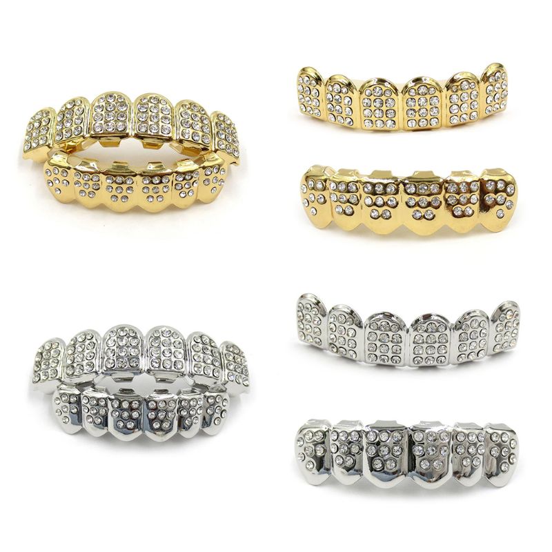 Teeth Whitening Moulds - ファッション HIPHOP 歯ブレース ゴールド/シルバー 歯 トップ&ボトム