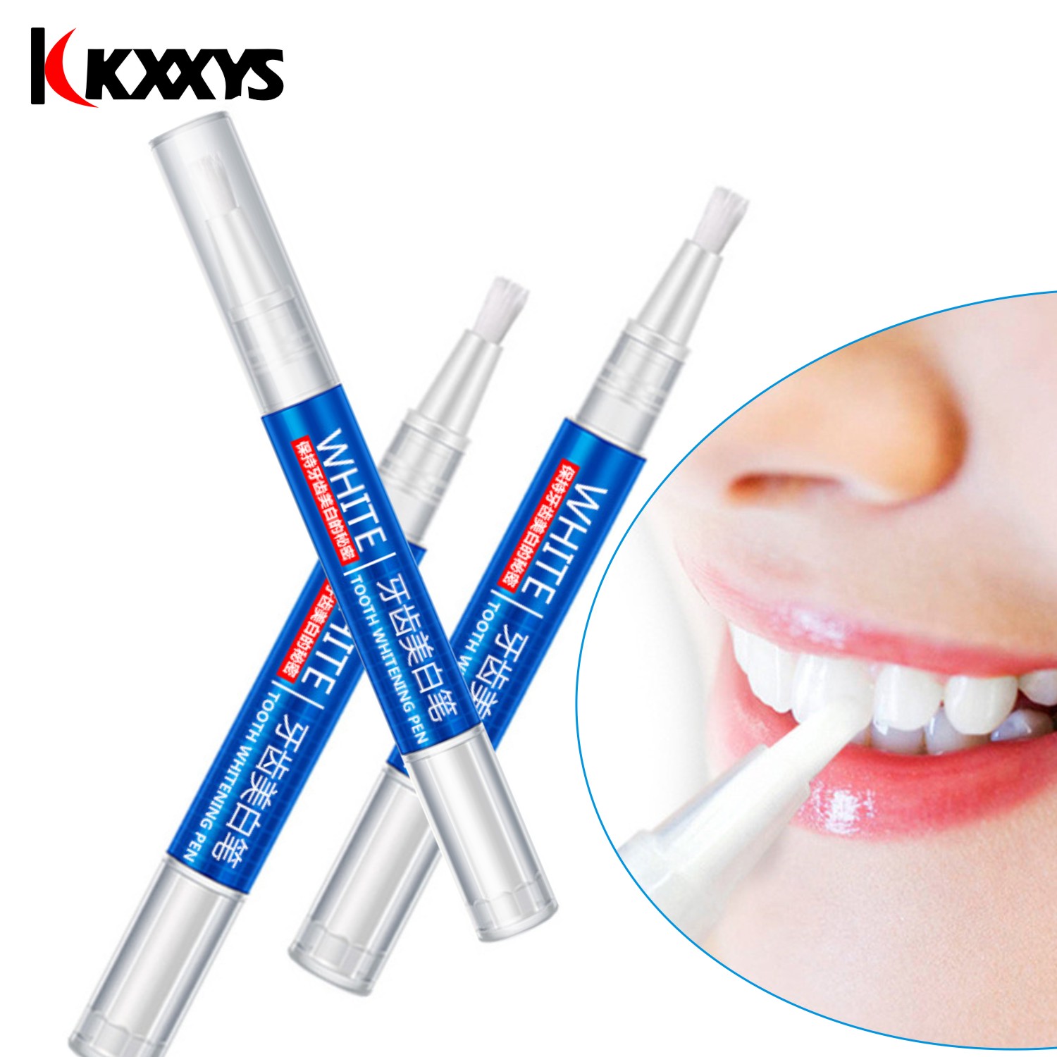 Teeth Whitening Pens - 歯のホワイトニングジェルシリンジ,漂白用口腔衛生ツール,ホワイトニング,2個 * 3ml