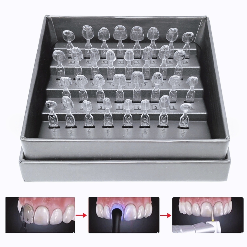 歯科用ベニア型取りキット 32個/セット 複合樹脂型 ライト - Teeth Whitening Moulds のレビューと価格