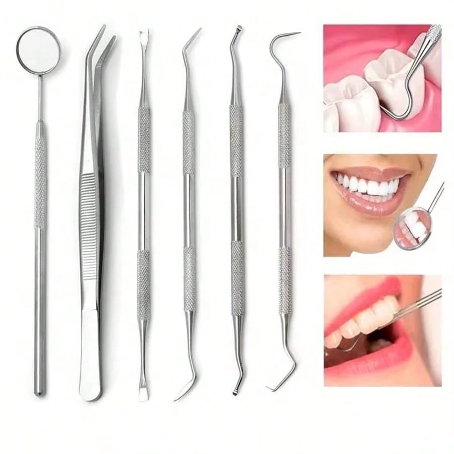 プロ仕様のステンレス製歯科衛生キット。歯のクリーニングとホワ - Teeth Whitening Kit のレビューと価格
