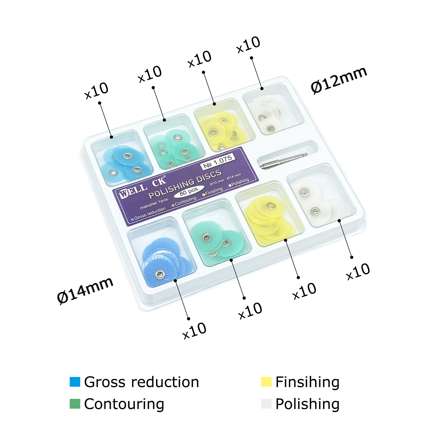 よく CK 40/80 個歯科研磨ディスク総削減輪郭マンドレ - Teeth Whitening Kit のレビューと価格
