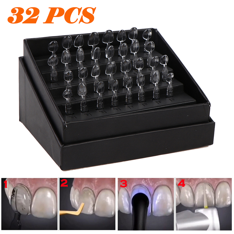 32個入り歯科用ベニアモールドセット、オートクレーブ対応、コ - Teeth Whitening Moulds のレビューと価格