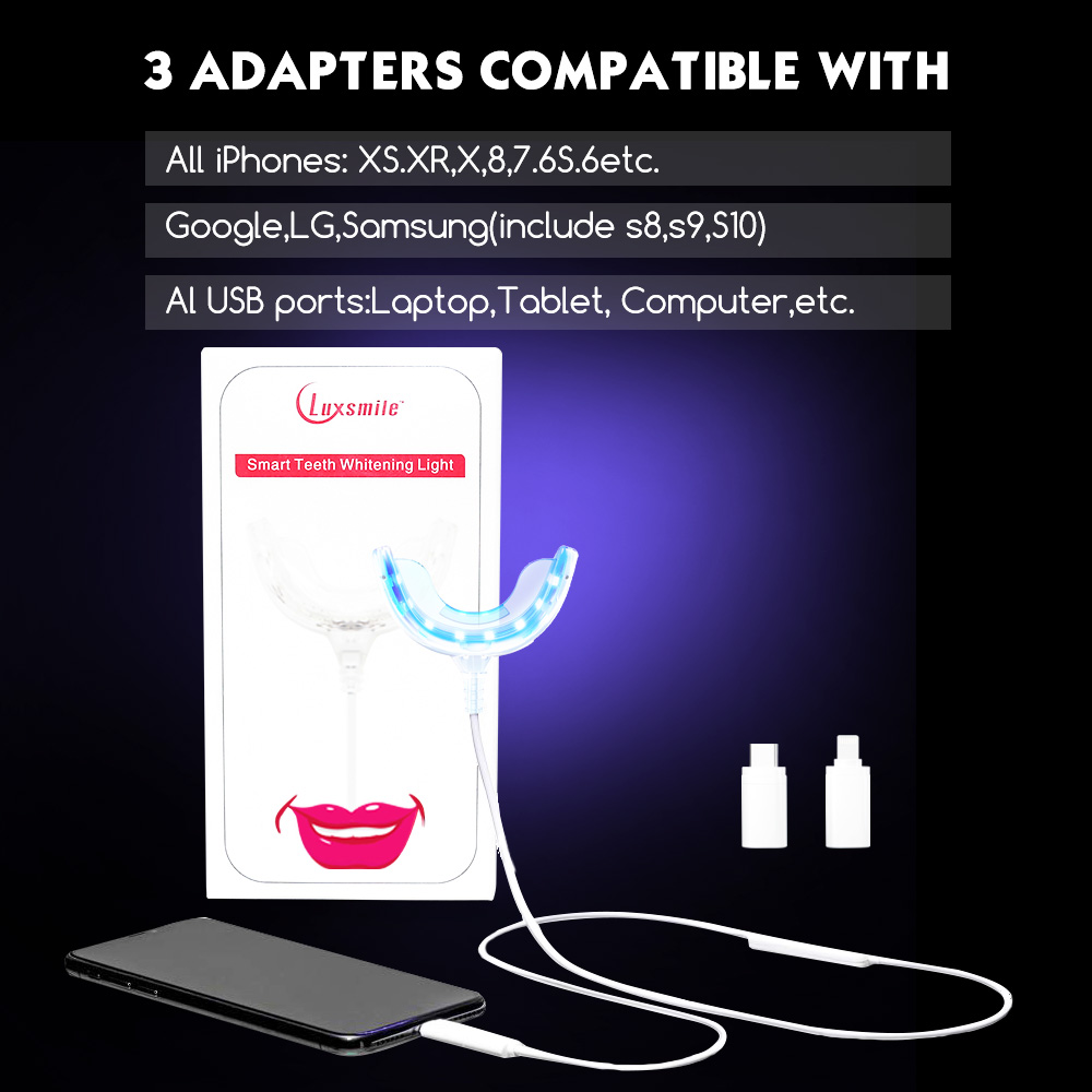 Luxsmile-歯のホワイトニングペン,LEDライト付きU - Teeth Whitening Pens のレビューと価格