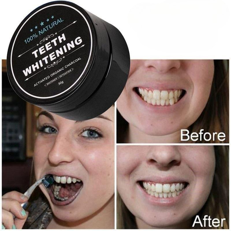 1 ボックス活性炭歯ホワイトニングパウダー、木炭歯クリーニン - Teeth Whitening Near Me のレビューと価格