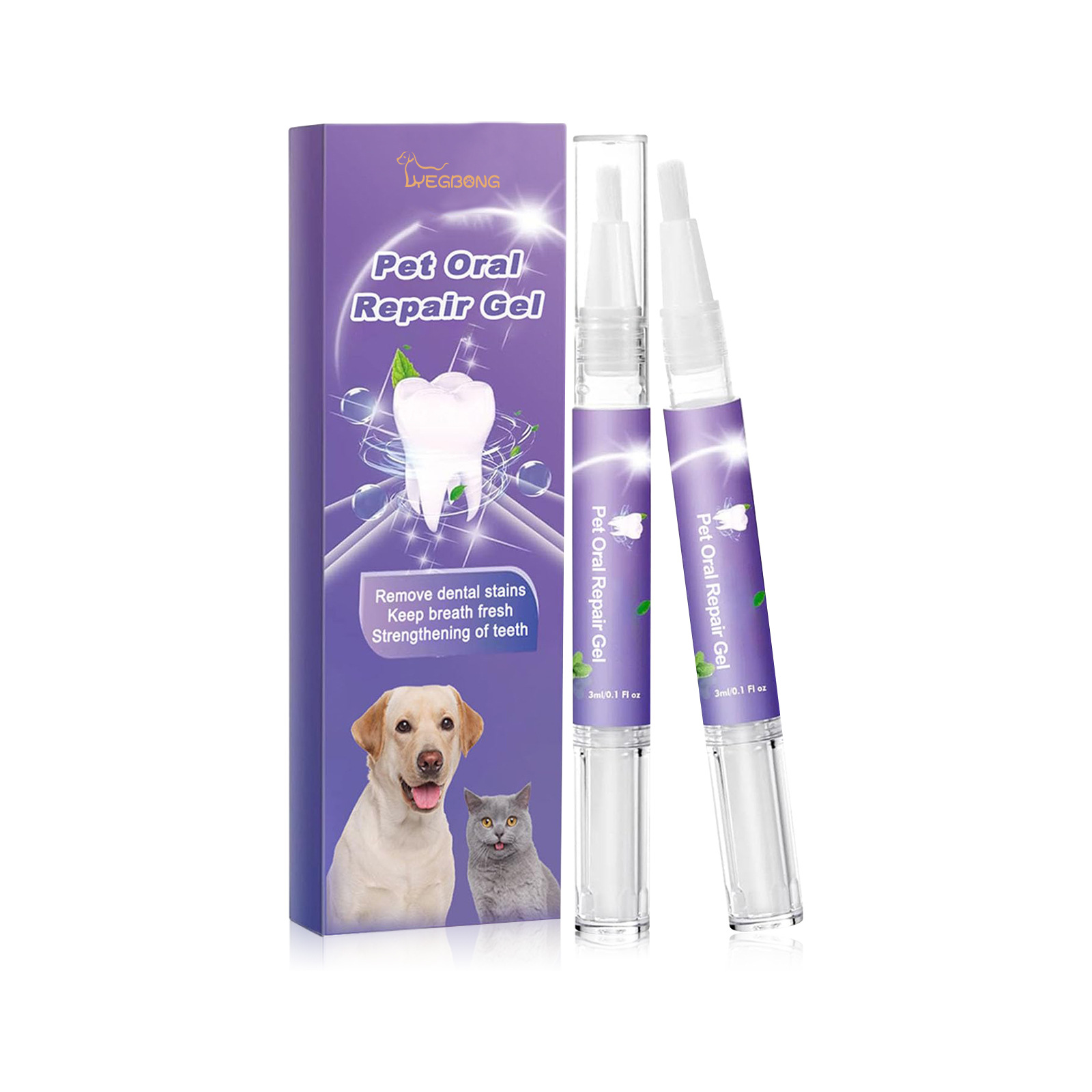 ペット口腔修復ジェル子犬歯石除去消臭剤白くする猫犬歯ステイン - Teeth Whitening Mouthwash のレビューと価格