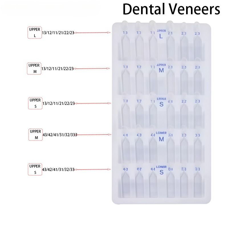 1セット歯科用ベニア型キット、コンポジットレジン型、前歯美容 - Teeth Whitening Moulds のレビューと価格