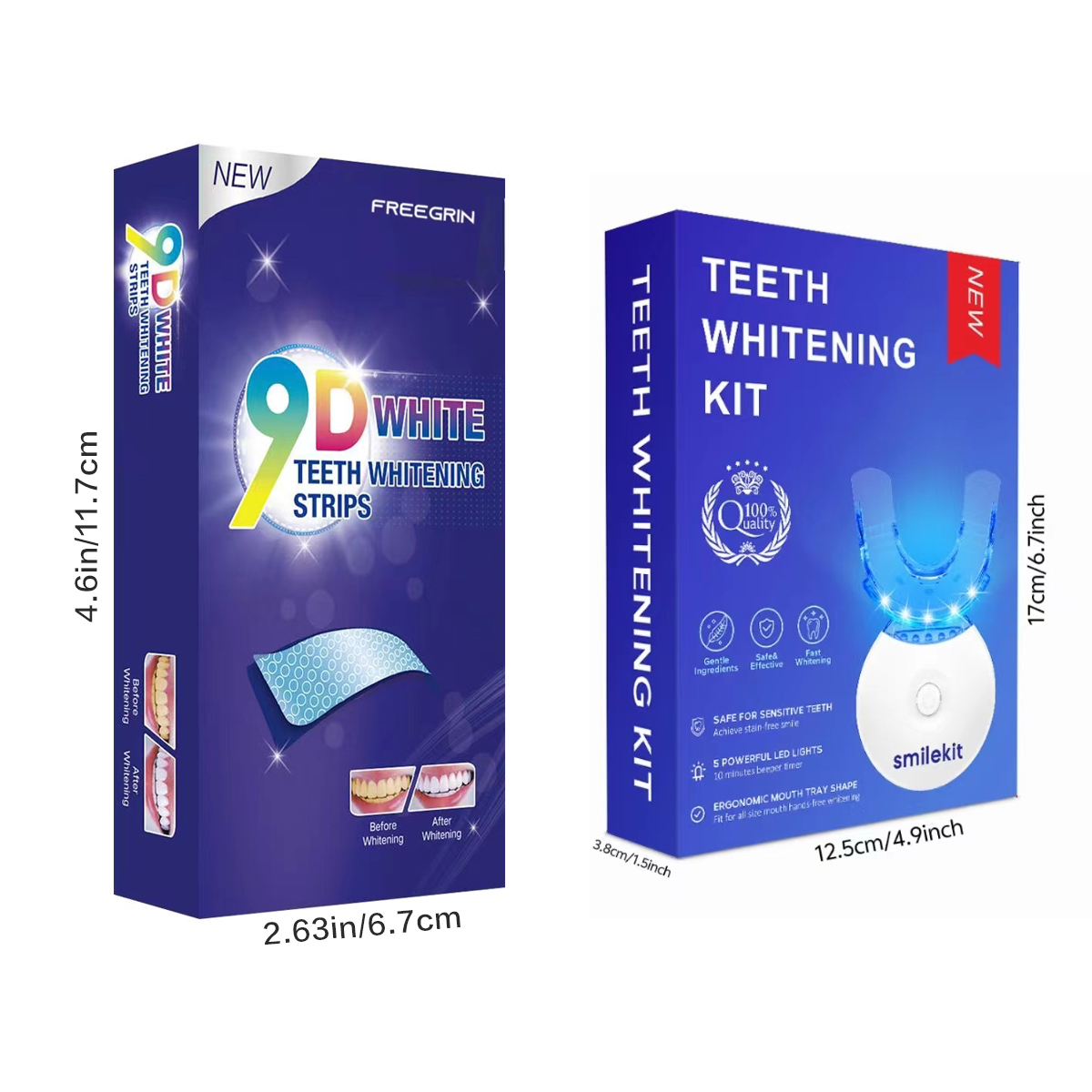 歯のホワイトニングキット - 5X LEDライト歯のホワイト - Teeth Whitening Kit のレビューと価格
