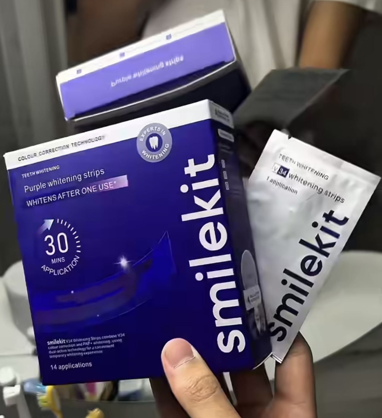 7/14 ペア歯パッチセット SmileKit ブランド歯の - Teeth Whitening Kit のレビューと価格