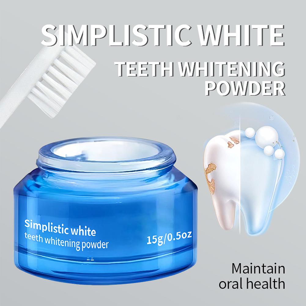 シンプルな歯のホワイトニングパウダーは、頑固な飲み物による汚 - Teeth Whitening Near Me のレビューと価格